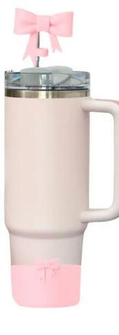 Bow Silicone Boot and Straw Cover for Stanleys/SM/Yetis/Water Bottles